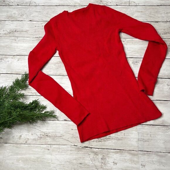 INC Concepts Red long sleeve top XS - Picture 2 of 6